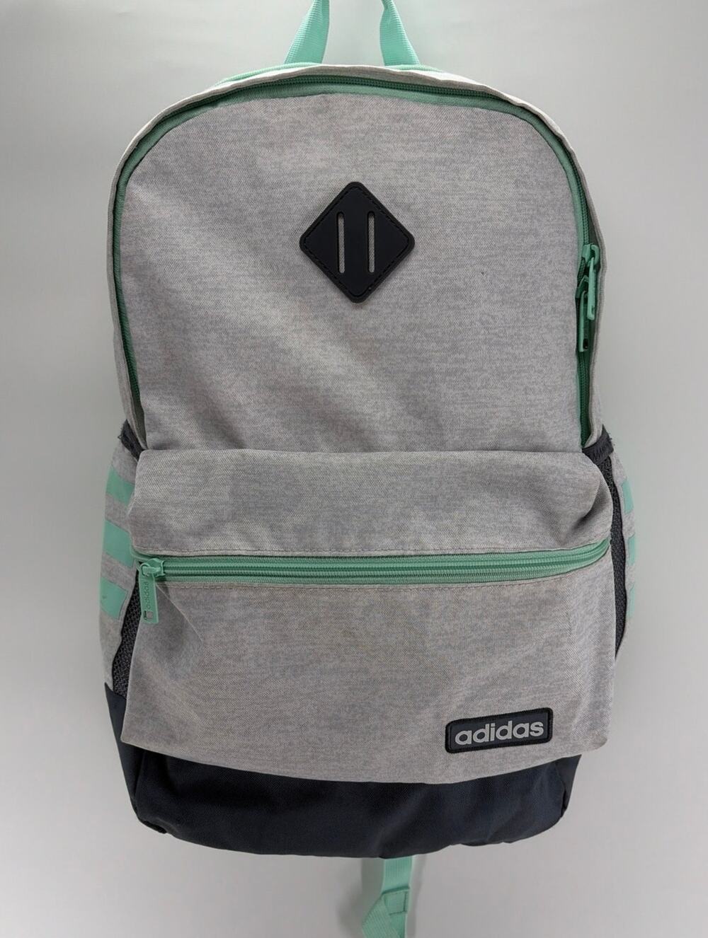 Adidas Grey and Teal Core Backpack